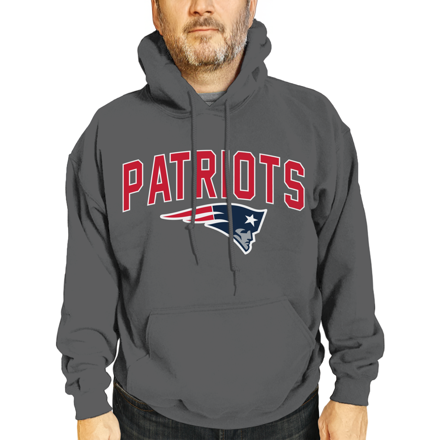 New England Patriots NFL Home Team Hoodie - Gray