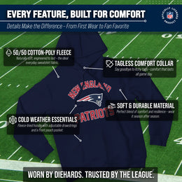 New England Patriots Team Fan Apparel NFL  Gameday Hoodie - Navy