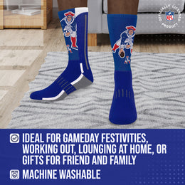 New England Patriots NFL V Curve  Socks - Blue