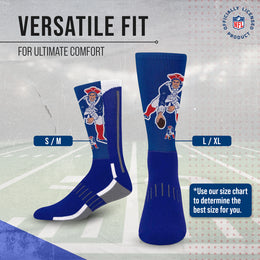 New England Patriots NFL V Curve  Socks - Blue