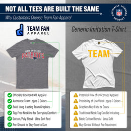 New England Patriots NFL Starting Fresh Short Sleeve Heather T-Shirt - Sport Gray