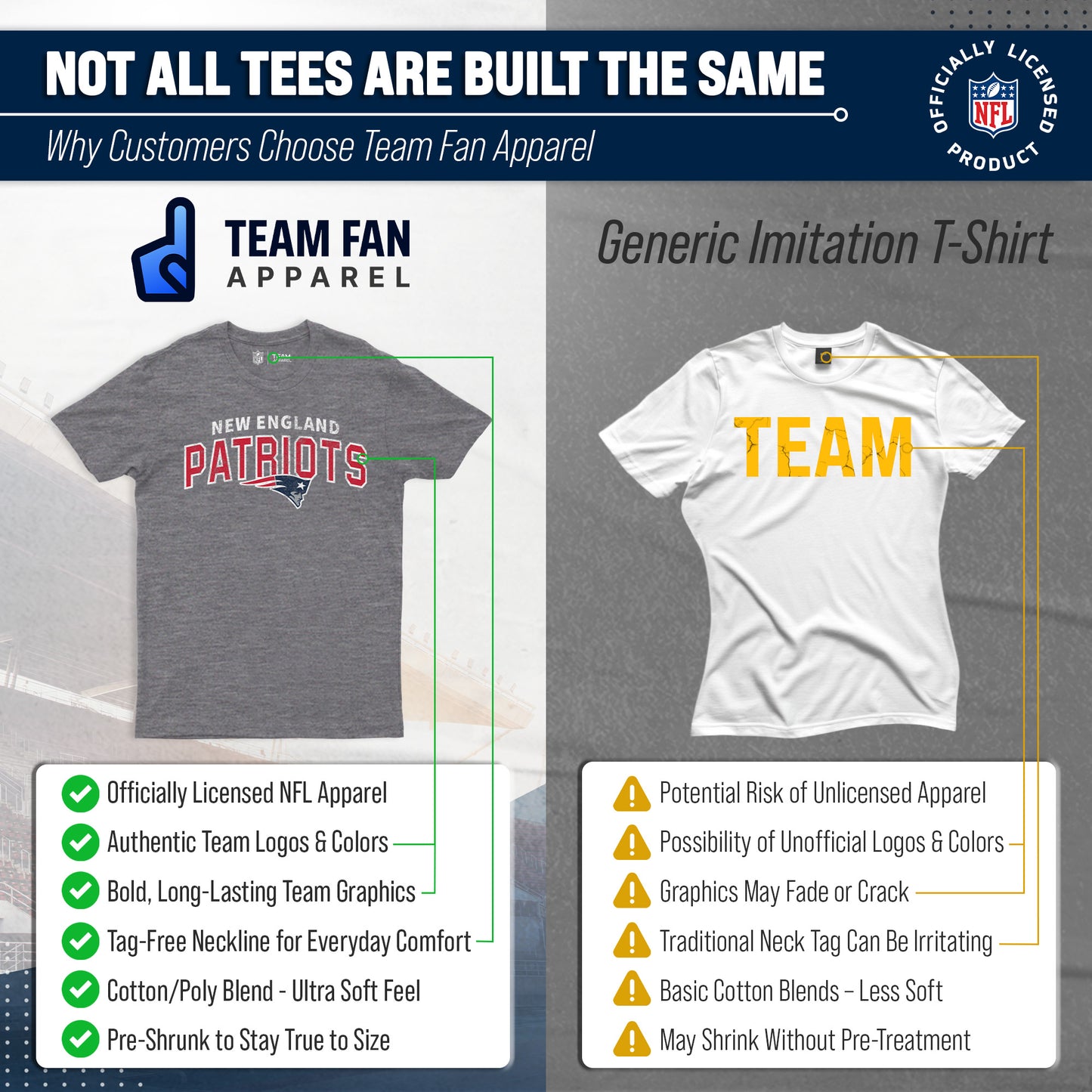 New England Patriots NFL Starting Fresh Short Sleeve Heather T-Shirt - Sport Gray
