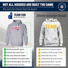New England Patriots NFL Adult Unisex Starting Fresh Ultra Soft Fleece Hooded Sweatshirt - Athletic Heather