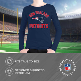 New England Patriots NFL Youth Gameday Crewneck Sweatshirt - Navy