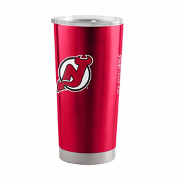 New Jersey Devils NHL Hockey 20oz Stainless Steel Vacuum Insulated Game Day Tumbler with Silicone Grip - Red