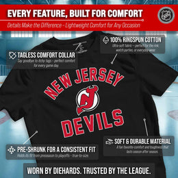 New Jersey Devils NHL Gameday T-Shirt - Black