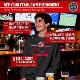 New Jersey Devils NHL Charcoal True Fan Crewneck Sweatshirt - Charcoal