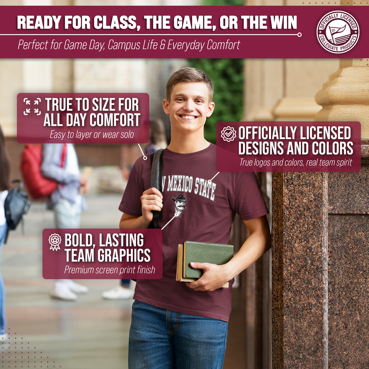 New Mexico State Aggies Gameday Cotton T-Shirt for Men and Women