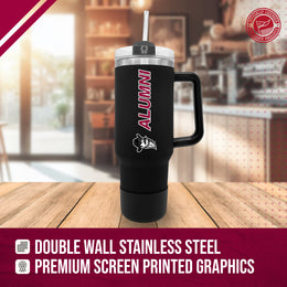 New Mexico State Aggies Collegiate 40oz Stainless Steel Travel Tumbler with Handle for Alumni - Black