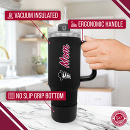 New Mexico State Aggies Collegiate 40oz Stainless Steel Travel Tumbler with Handle for Mom - Black
