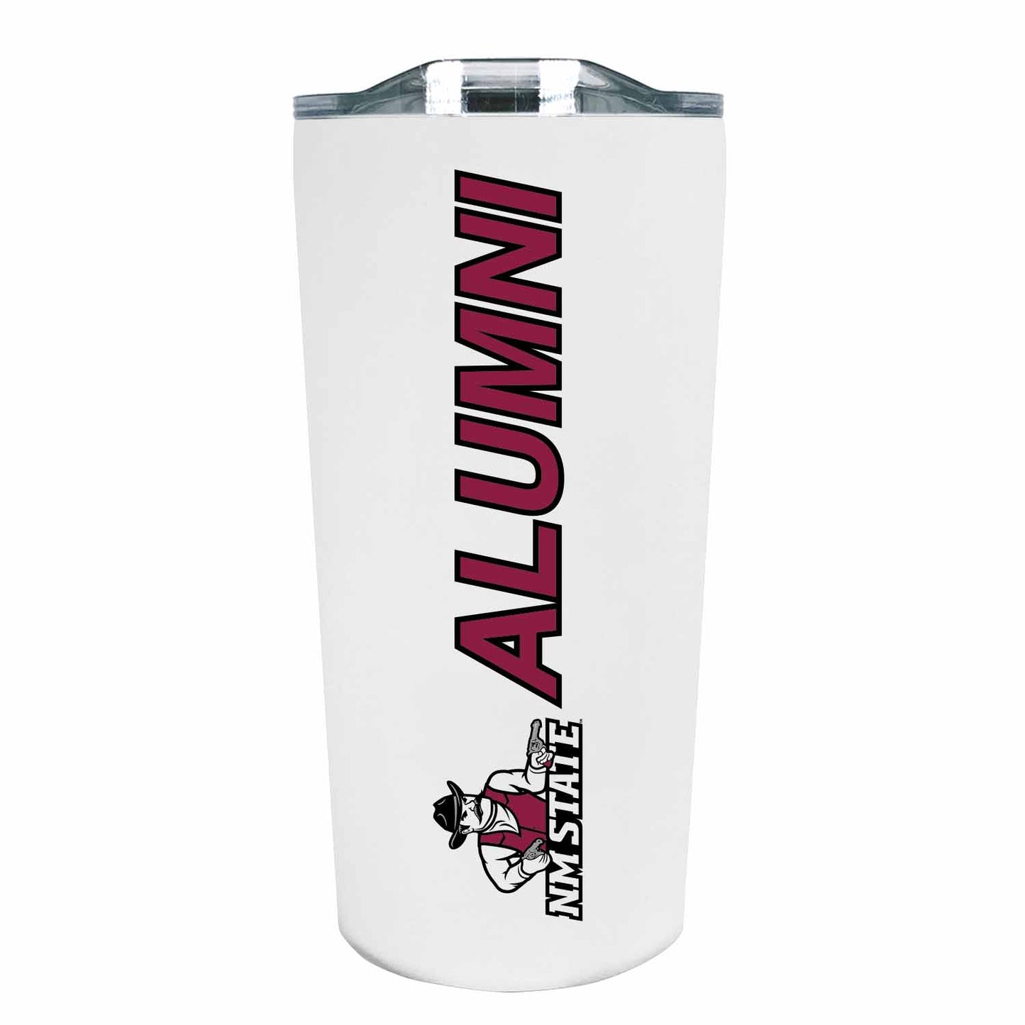 New Mexico State Aggies Collegiate Stainless Steel Travel Tumbler for Alumni - White
