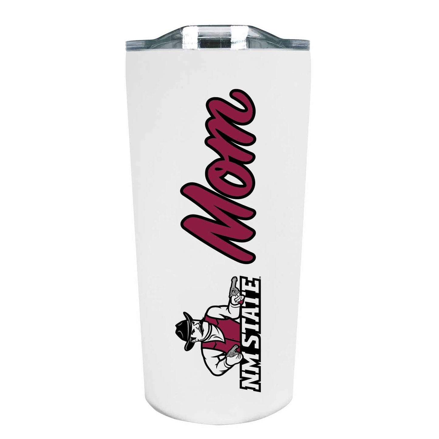 New Mexico State Aggies NCAA Stainless Steel Travel Tumbler for Mom - White