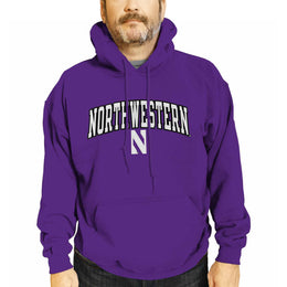 Northwestern Wildcats NCAA Adult Tackle Twill Hooded Sweatshirt - Purple
