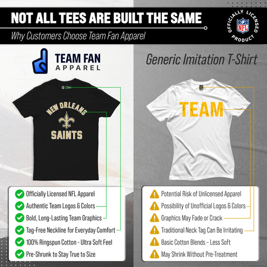 New Orleans Saints Team Fan Apparel NFL  Gameday T-Shirt - Black