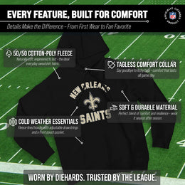 New Orleans Saints Team Fan Apparel NFL  Gameday Hoodie - Black