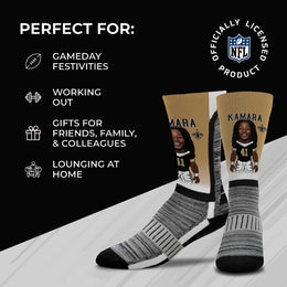 New Orleans Saints FBF NFL V Curve Socks - Old Gold