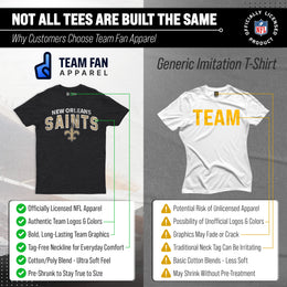 New Orleans Saints NFL Starting Fresh Short Sleeve Heather T-Shirt - Black