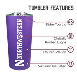 Northwestern Wildcats Campus Colors  NCAA Tumbler - Purple