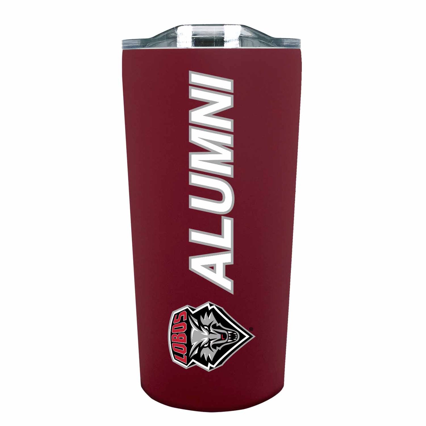 New Mexico Lobos Collegiate Stainless Steel Travel Tumbler for Alumni - Maroon