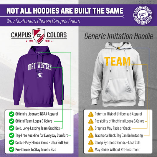 NWN Arch & Logo Gameday Hoodie - Purple