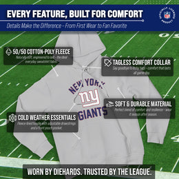 New York Giants Team Fan Apparel NFL  Gameday Hoodie - Sport Gray