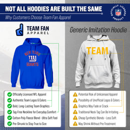 New York Giants Team Fan Apparel NFL  Gameday Hoodie - Royal
