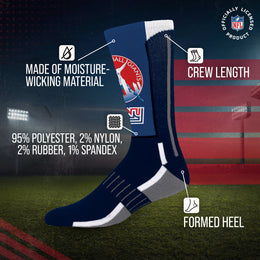 New York Giants NFL V Curve  Socks - Royal