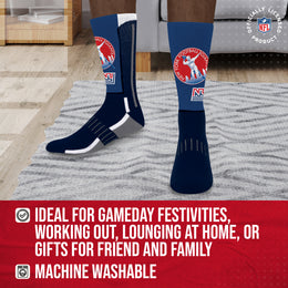 New York Giants NFL V Curve  Socks - Team Color