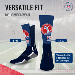 New York Giants NFL V Curve  Socks - Team Color