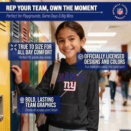 New York Giants NFL Youth Home Team Hoodie- Kids Hooded Sweatshirt - Black