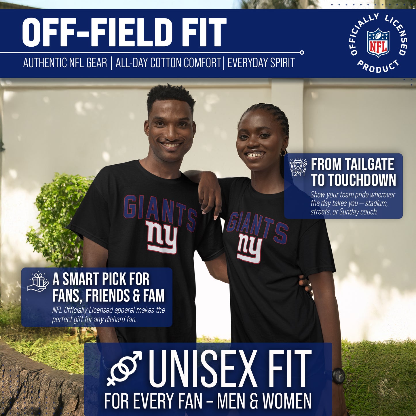 New York Giants NFL Home Team Tee - Black