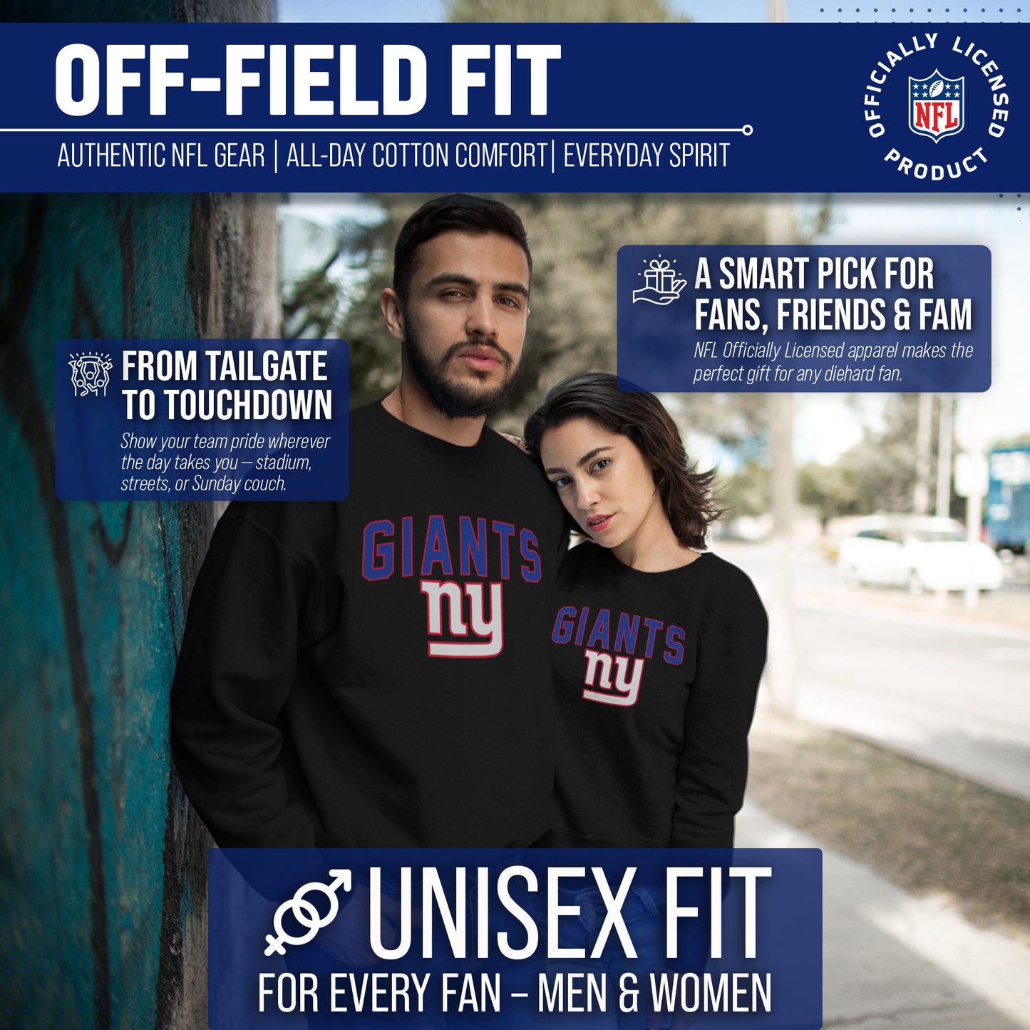 New York Giants NFL Home Team Crew - Black