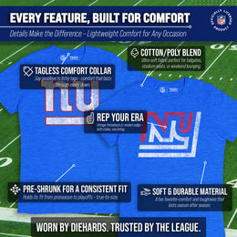 New York Giants NFL Modern Throwback T-shirt - Royal
