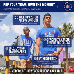 New York Giants NFL Modern Throwback T-shirt - Team Color