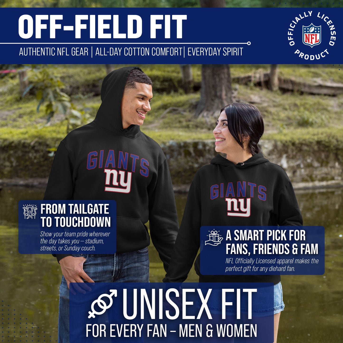New York Giants NFL Home Team Hoodie - Black