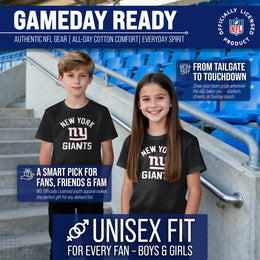 New York Giants NFL Youth Gameday Football T-Shirt - Black