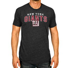 New York Giants NFL Starting Fresh Short Sleeve Heather T-Shirt - Black