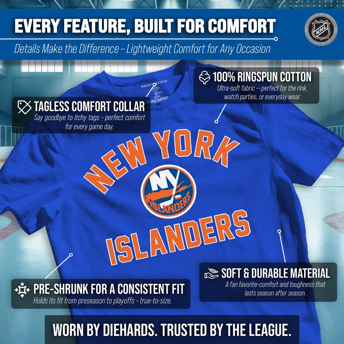 New York Islanders NHL Gameday T-Shirt - Royal Blue