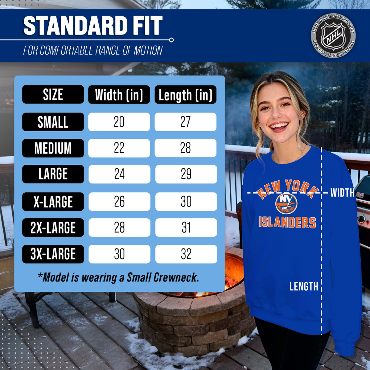 NFL Gameday Crewneck Sweatshirt, Cotton Fleece Pullover Men Women