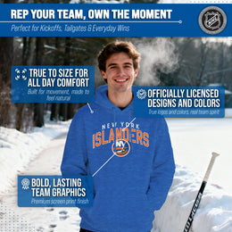 New York Islanders NHL Adult Unisex Powerplay Hooded Sweatshirt - Royal