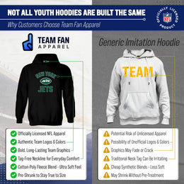 New York Jets NFL Youth Gameday Hooded Sweatshirt - Black