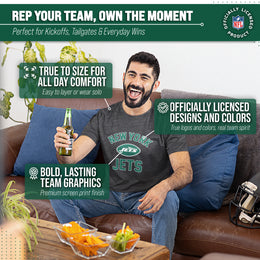 New York Jets Team Fan Apparel NFL  Gameday T-Shirt - Gray