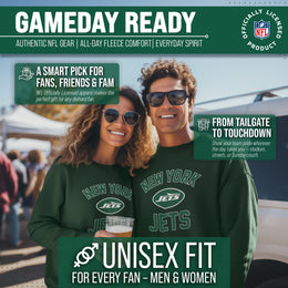 New York Jets NFL Adult Gameday Football Crewneck Sweatshirt - Forest Green
