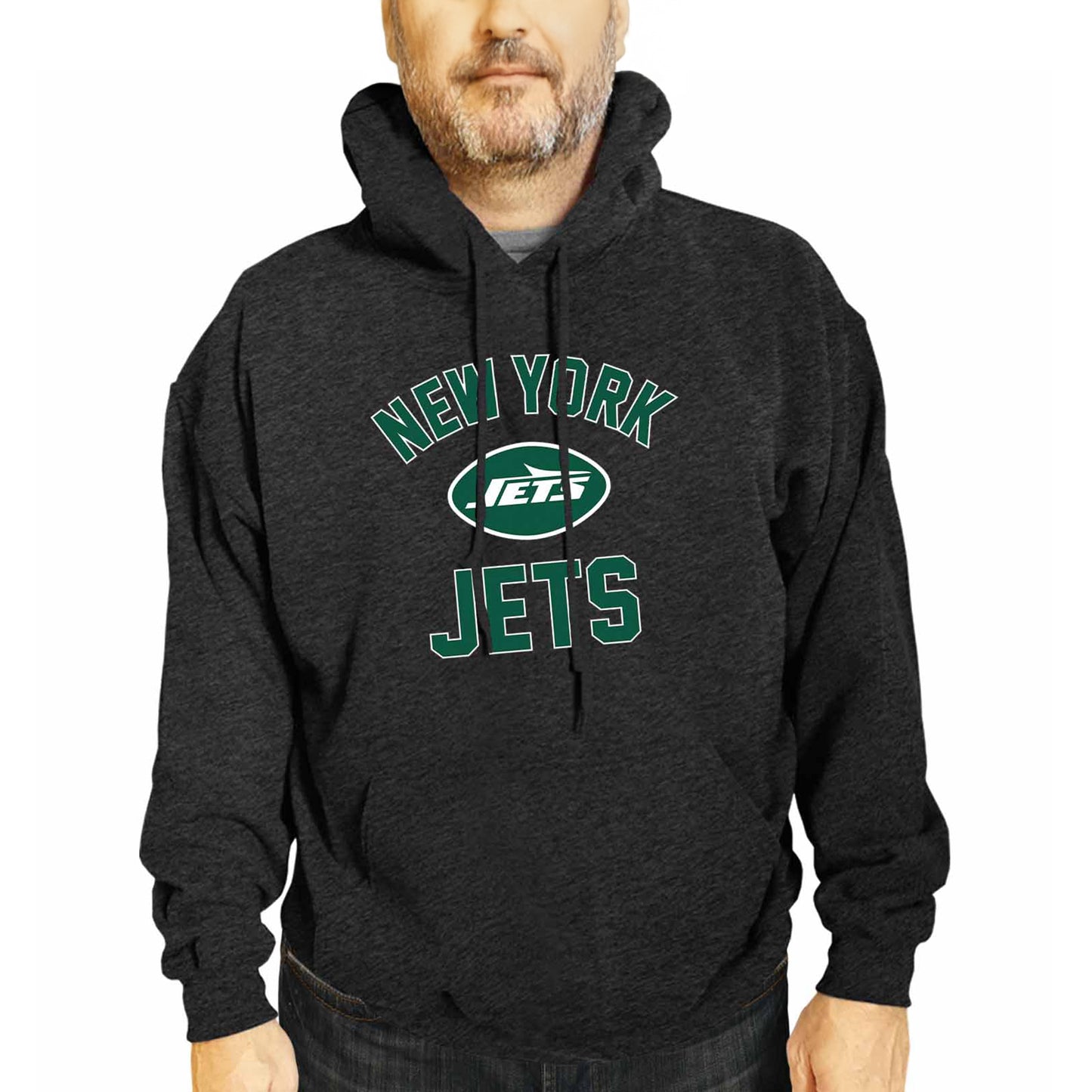New York Jets Team Fan Apparel NFL  Gameday Hoodie - Charcoal
