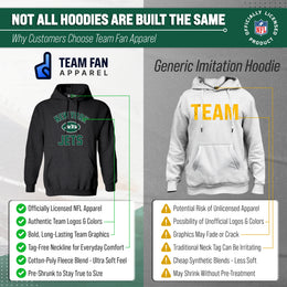 New York Jets Team Fan Apparel NFL  Gameday Hoodie - Charcoal