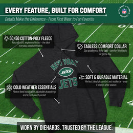 New York Jets Team Fan Apparel NFL  Gameday Hoodie - Charcoal
