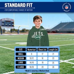 New York Jets NFL Youth Home Team Hoodie- Kids Hooded Sweatshirt - Green