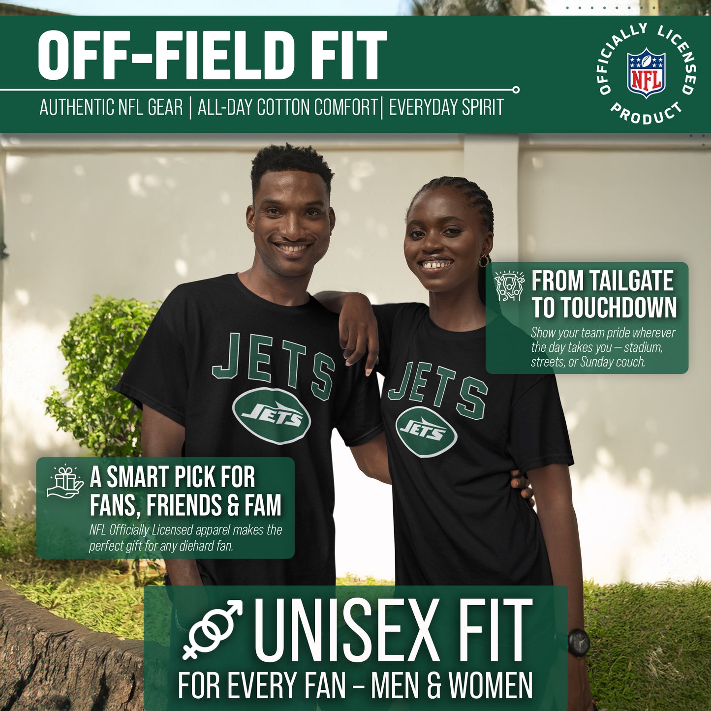 New York Jets NFL Home Team Tee - Black