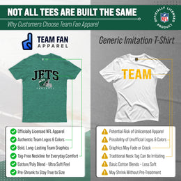 New York Jets NFL Adult All Star Heather Tag-Less T-Shirt - Green Heather