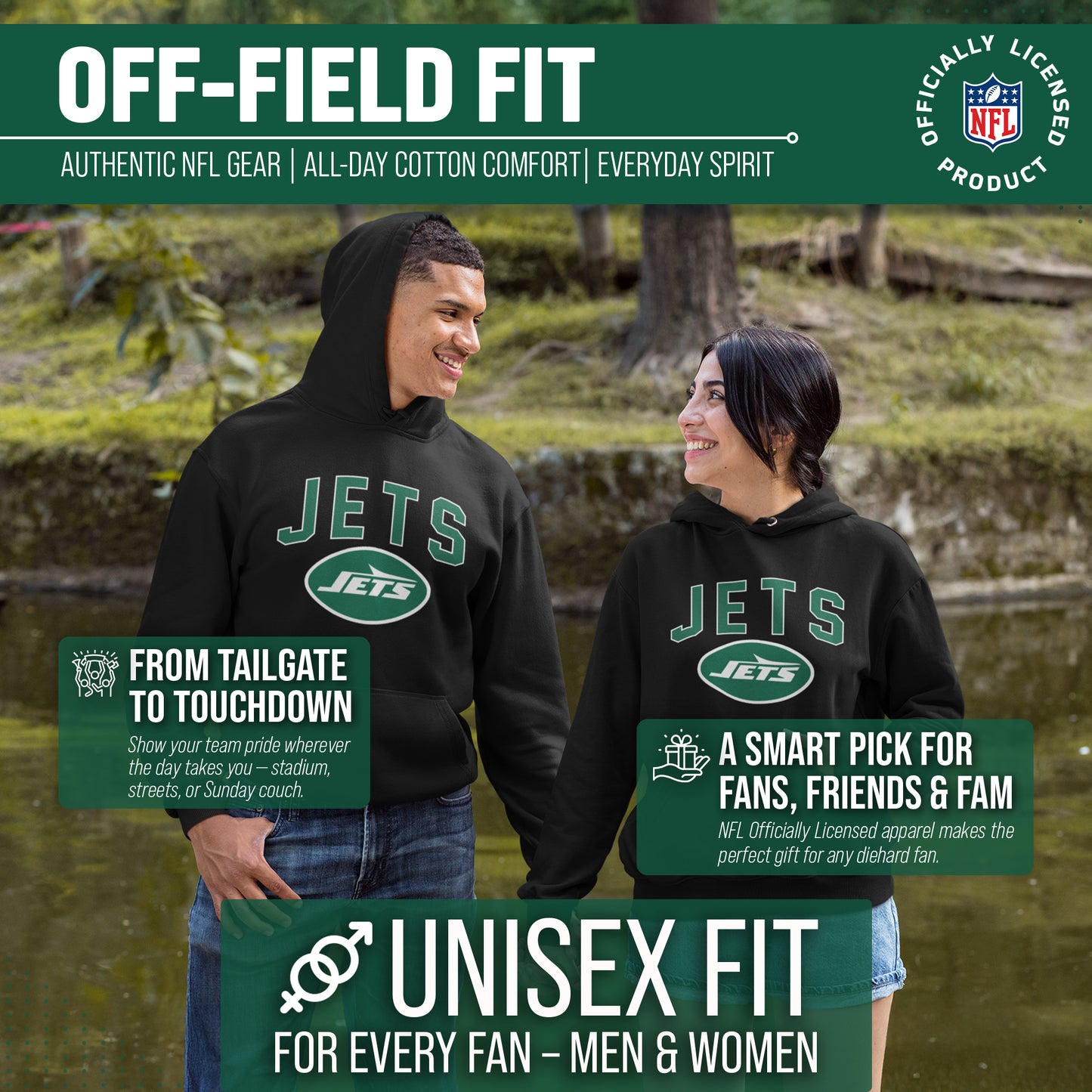 New York Jets NFL Home Team Hoodie - Black